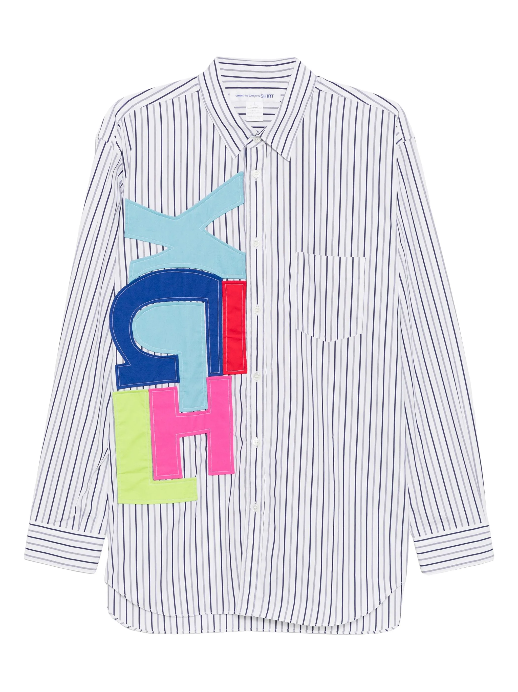 Рубашка в полоску Comme Des Garçons Shirt, белый
Рубашка в полоску Comme Des Garçons Shirt, белый