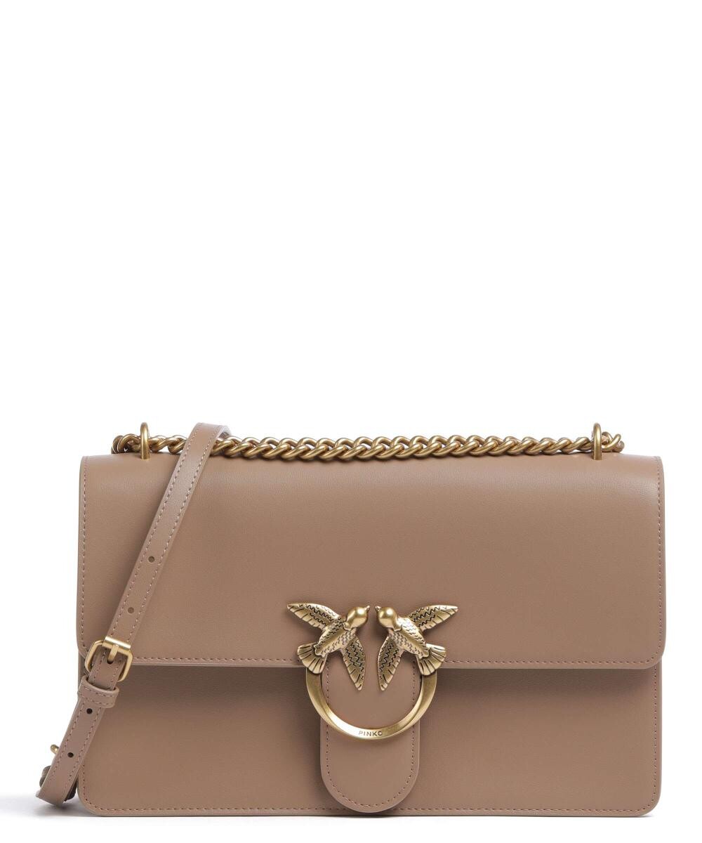 Сумка через плечо Love One Classic из мелкозернистой яловой кожи Pinko, коричневый
Сумка через плечо Love One Classic из мелкозернистой яловой кожи Pinko, коричневый