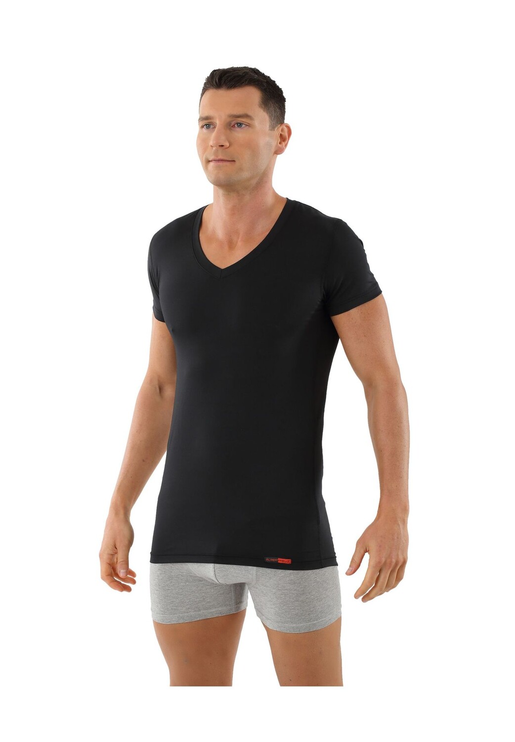 Функция майки: прохладный климат. V-образный вырез, короткий рукав Albertkreuz, черный
Функция майки: прохладный климат. V-образный вырез, короткий рукав Albertkreuz, черный