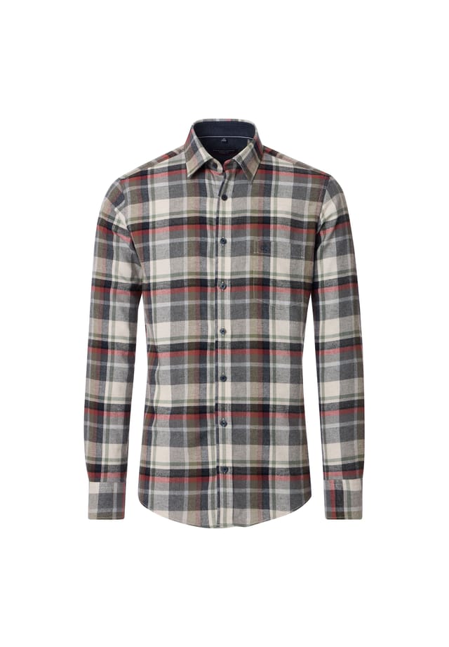 Рубашка фланелевая свободного покроя в клетку Casamoda, цвет champagner
Рубашка фланелевая свободного покроя в клетку Casamoda, цвет champagner