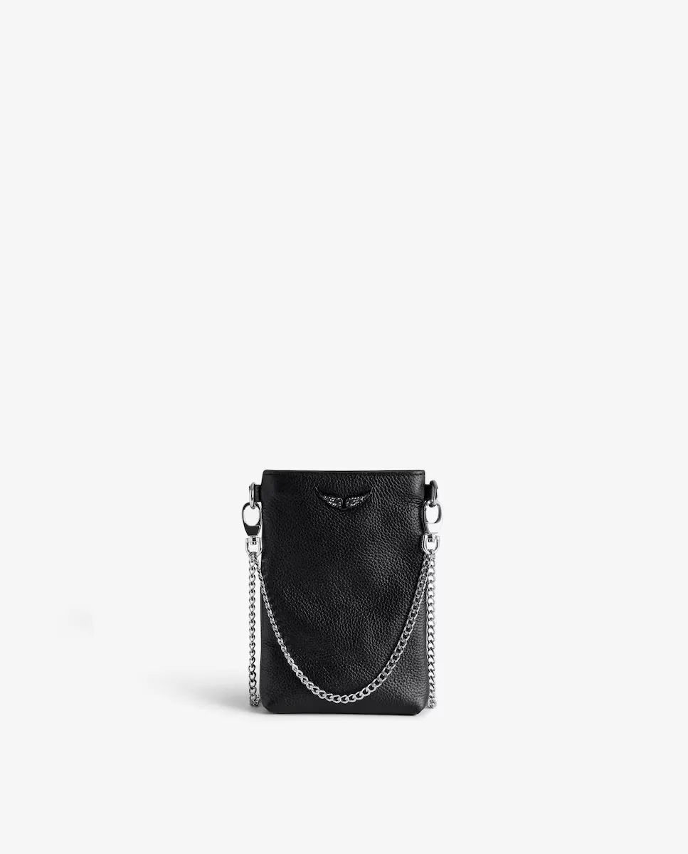 Черная кожаная женская сумка для мобильного телефона Rock Zadig & Voltaire, черный
Черная кожаная женская сумка для мобильного телефона Rock Zadig & Voltaire, черный
