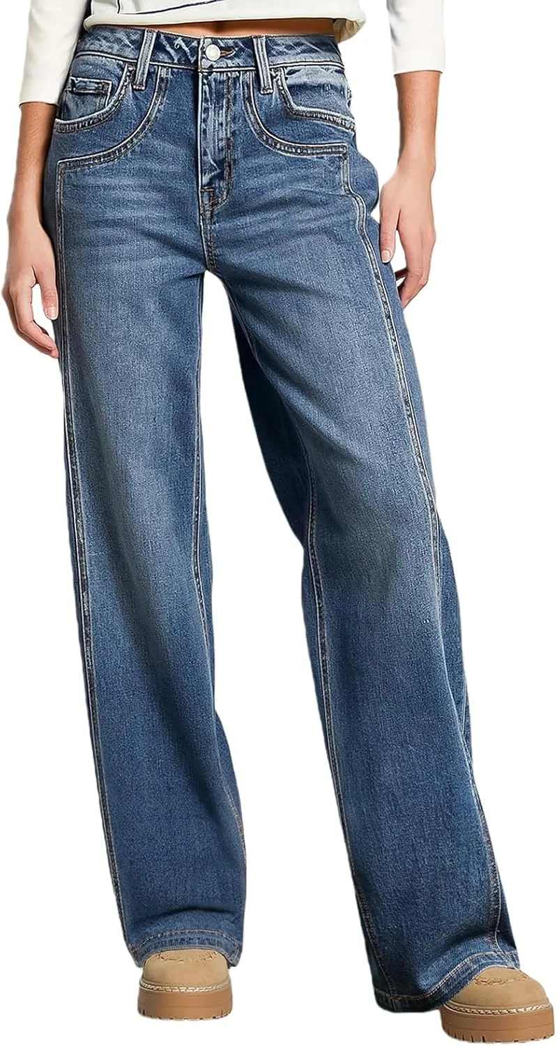 Джинсы Wide Leg женские High Waisted Baggy Slakkenreis
Джинсы Wide Leg женские High Waisted Baggy Slakkenreis