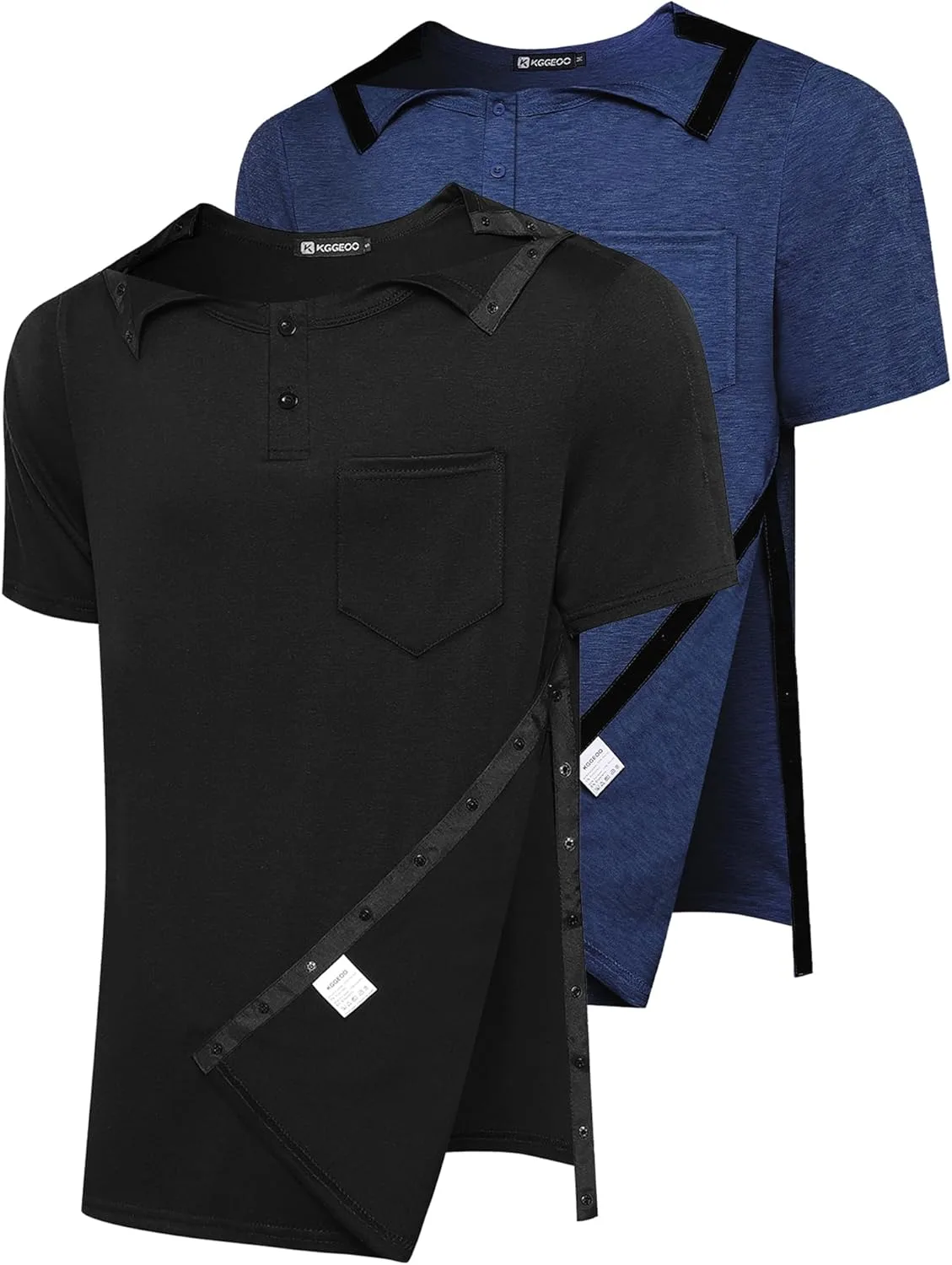 Мужская рубашка для восстановления после операции на плече с коротким рукавом и застежками сбоку KGGEOO
Мужская рубашка для восстановления после операции на плече с коротким рукавом и застежками сбоку KGGEOO