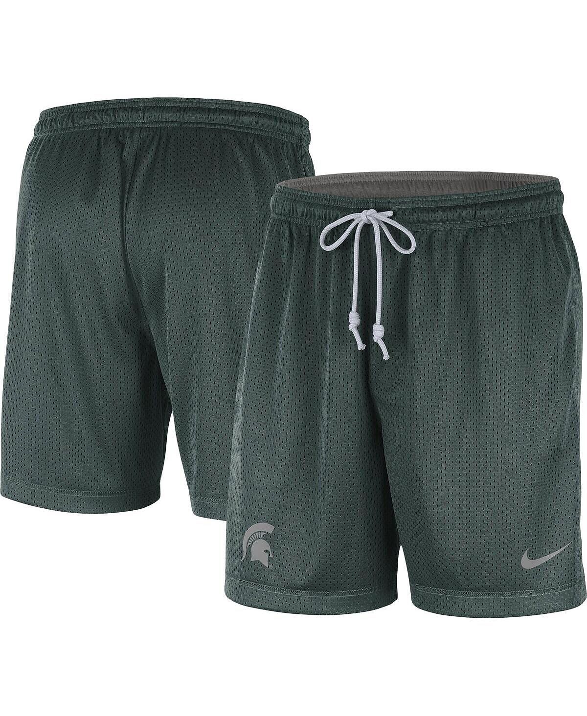 Мужские двусторонние спортивные шорты Michigan State Spartans зеленого и серого цвета Nike
Мужские двусторонние спортивные шорты Michigan State Spartans зеленого и серого цвета Nike