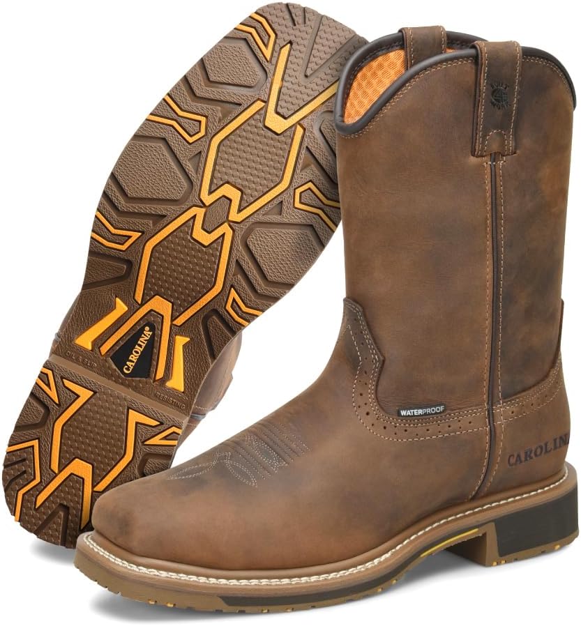Мужские ботинки Carolina Anchor 10 с мягким носком, водонепроницаемые - прочные, удобные, противоскользящие, для всех погодных условий, коричневый
Мужские ботинки Carolina Anchor 10 с мягким носком, водонепроницаемые - прочные, удобные, противоскользящие, для всех погодных условий, коричневый