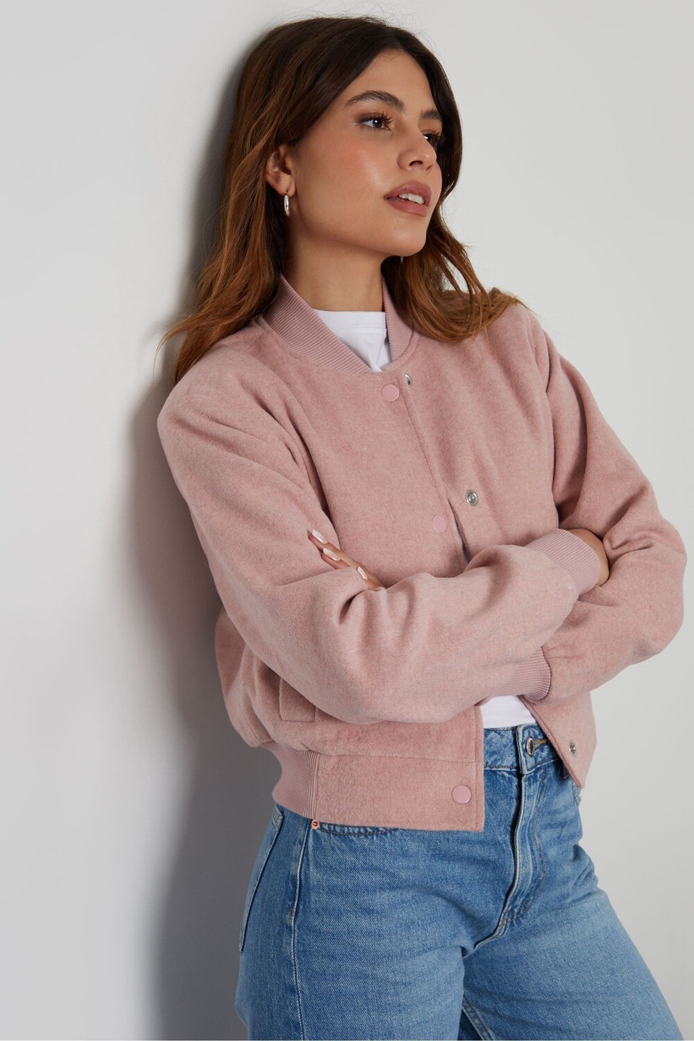 Укороченная куртка бомбер Threadbare, розовый
Укороченная куртка бомбер Threadbare, розовый