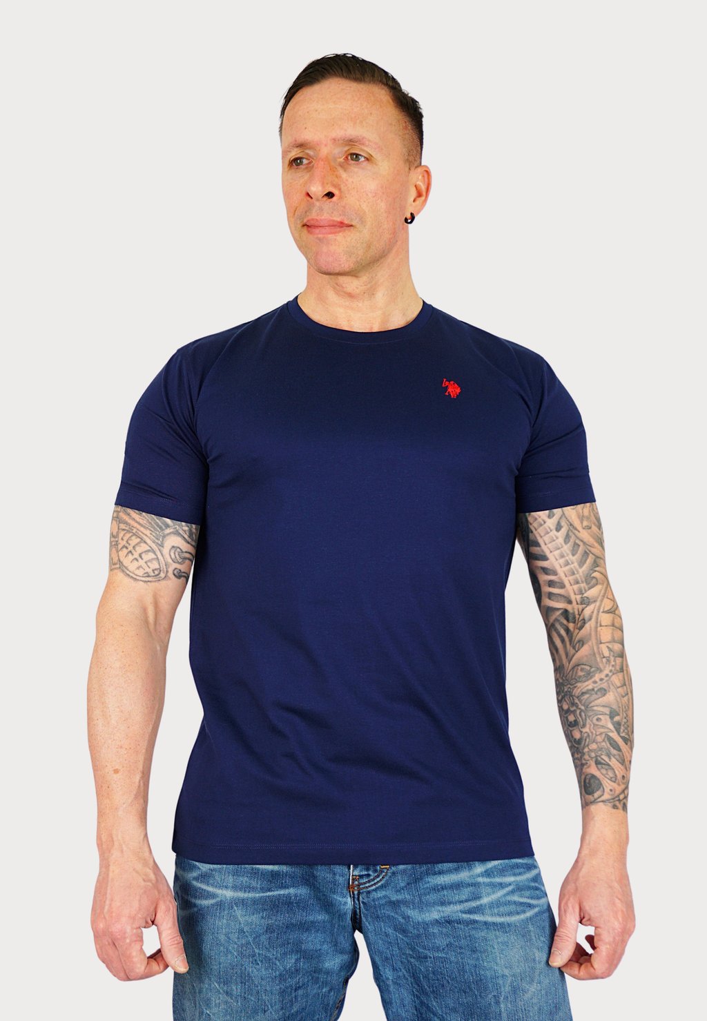 Базовая футболка 3 PACK KURZARM U.S. Polo Assn., темно-синий 
Базовая футболка 3 PACK KURZARM U.S. Polo Assn., темно-синий