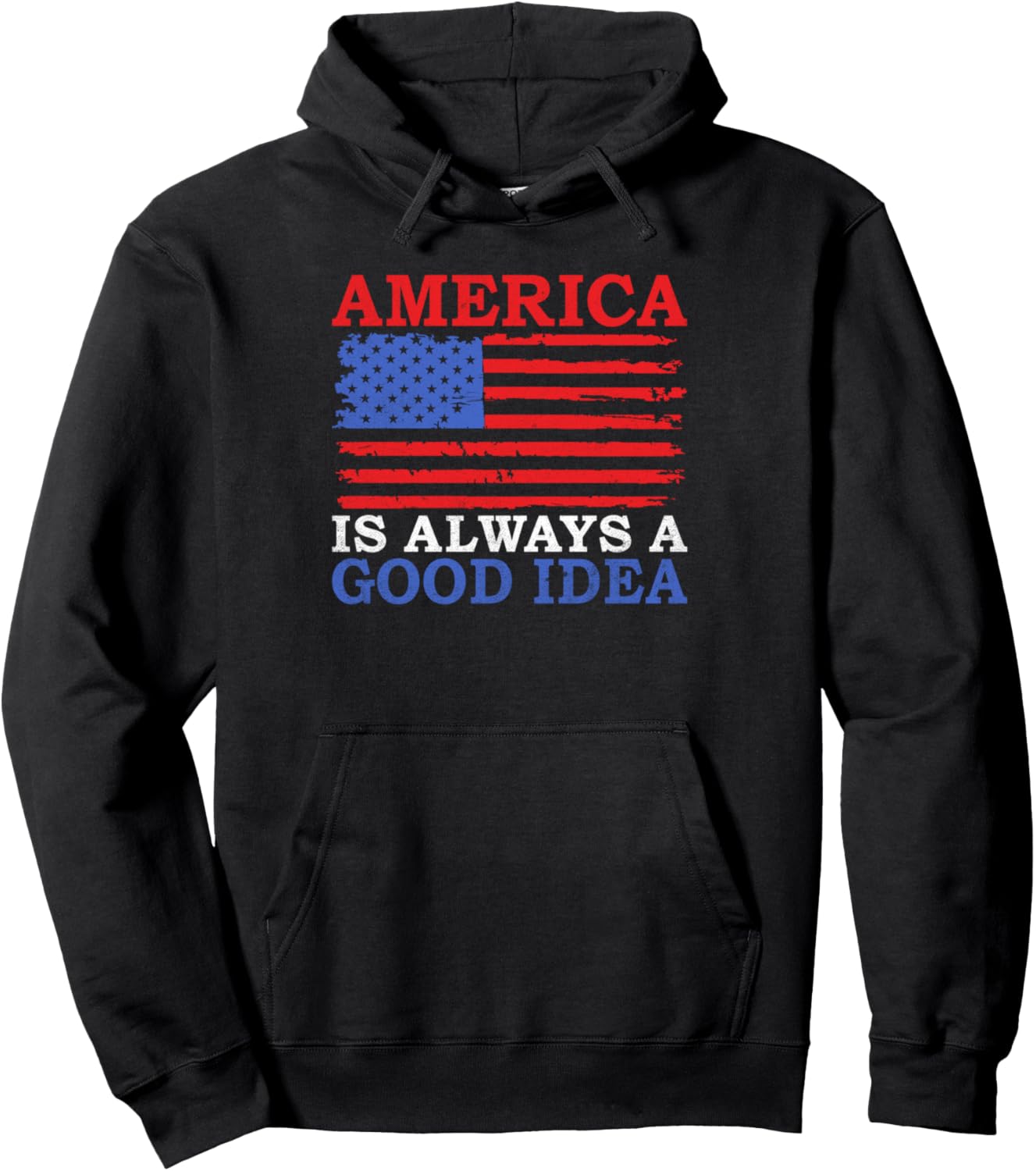 Америка - это всегда хорошая идея - Толстовка с надписью «Америка» American Gifts & Accessories, черный
Америка - это всегда хорошая идея - Толстовка с надписью «Америка» American Gifts & Accessories, черный