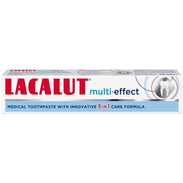 Зубная паста, 75 мл Lacalut Multi-Effect
Зубная паста, 75 мл Lacalut Multi-Effect
