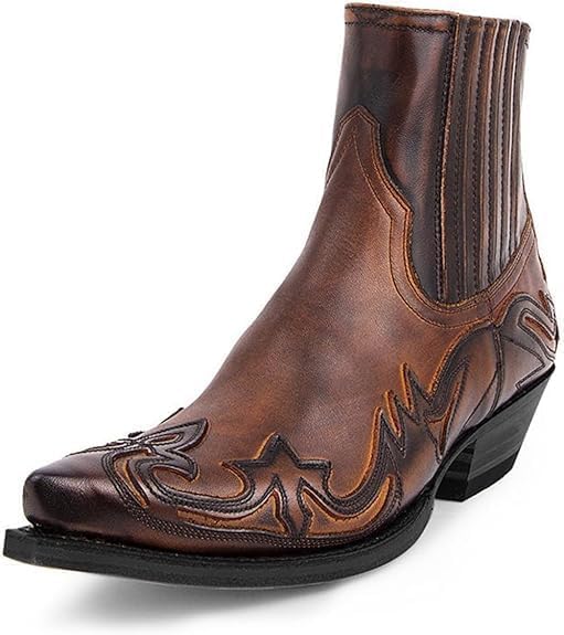 Мужские ботинки челси, повседневные, в стиле ретро, из искусственной кожи, стильные ковбойские ботинки в западном стиле, без шнурков, до щиколотки Generic, коричневый
Мужские ботинки челси, повседневные, в стиле ретро, из искусственной кожи, стильные ковбойские ботинки в западном стиле, без шнурков, до щиколотки Generic, коричневый