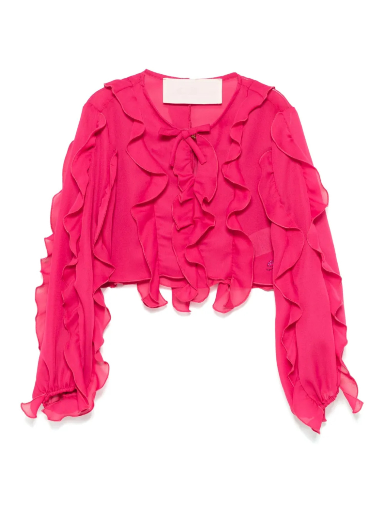Блузка с оборками Miss Blumarine, розовый
Блузка с оборками Miss Blumarine, розовый