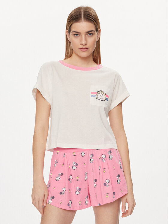 Пижамная футболка стандартного кроя United Colors Of Benetton, экрю
Пижамная футболка стандартного кроя United Colors Of Benetton, экрю