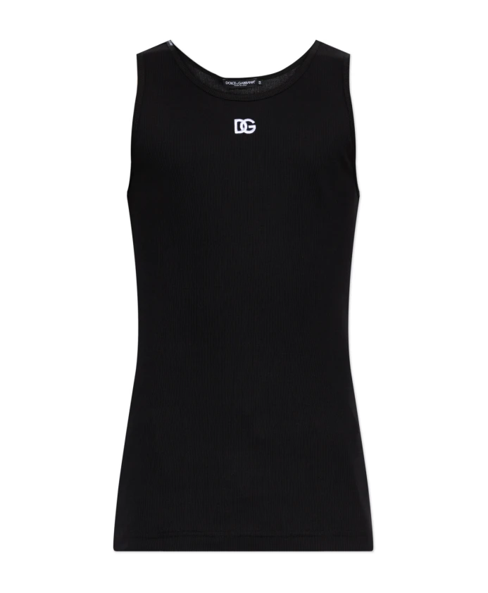 Ребристая футболка без рукавов Dolce & Gabbana, черный
Ребристая футболка без рукавов Dolce & Gabbana, черный