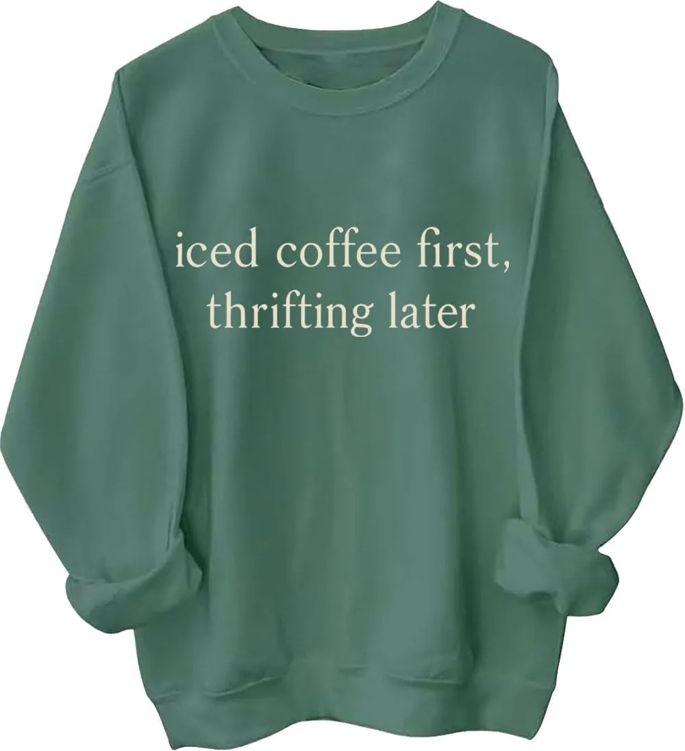 Толстовка с принтом "Сначала кофе, потом шопинг" Czbic
Толстовка с принтом "Сначала кофе, потом шопинг" Czbic