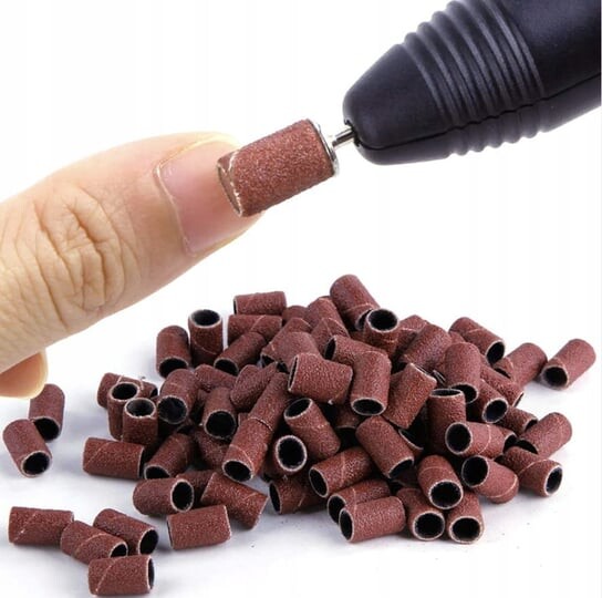 Абразивные диски для педикюрных фрез, зернистость 80, коричневые, 100 шт. EXO, Activ