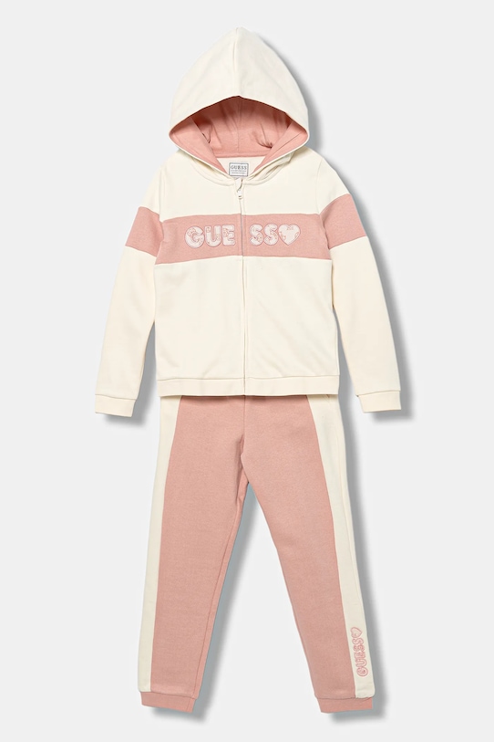Детский хлопковый спортивный костюм Guess, розовый
Детский хлопковый спортивный костюм Guess, розовый