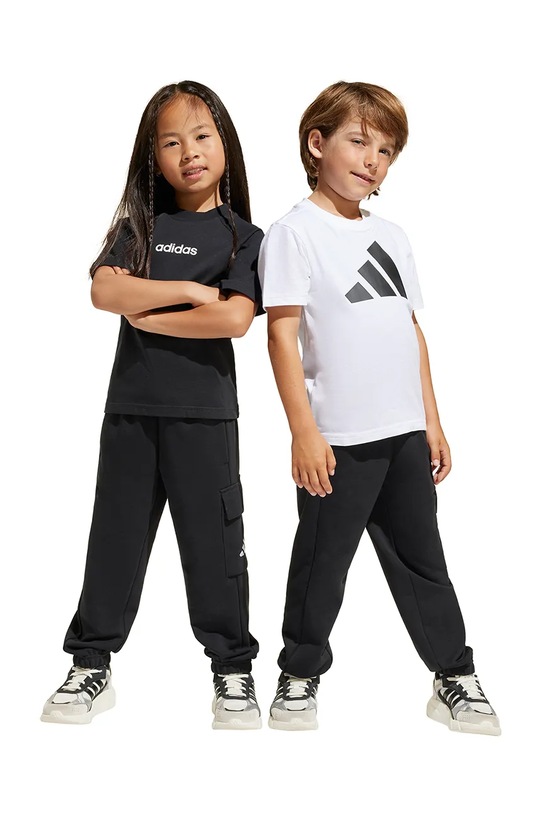 Детские хлопковые спортивные брюки Adidas, черный
Детские хлопковые спортивные брюки Adidas, черный