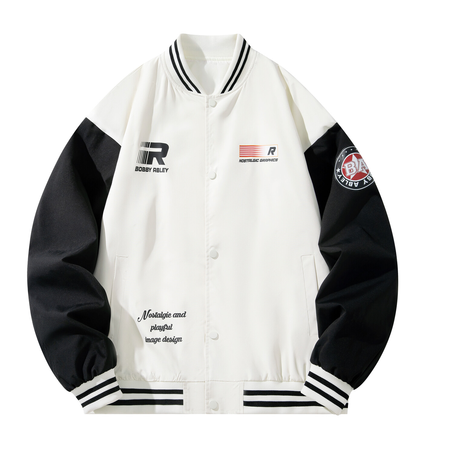 Бейсбольная куртка унисекс BOBBY ABLEY, Белый
Бейсбольная куртка унисекс BOBBY ABLEY, Белый