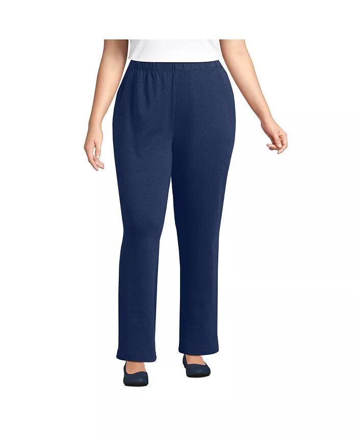 Спортивные трикотажные брюки больших размеров с высокой посадкой Lands' End, синий
Спортивные трикотажные брюки больших размеров с высокой посадкой Lands' End, синий