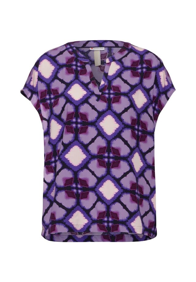 Блузка с короткими рукавами Street One, сиреневый
Блузка с короткими рукавами Street One, сиреневый