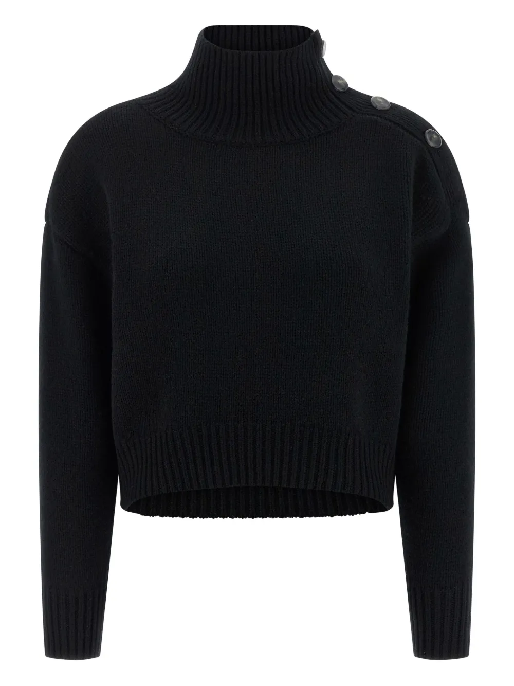 Свитер с воротником-стойкой YVES SALOMON, черный
Свитер с воротником-стойкой YVES SALOMON, черный