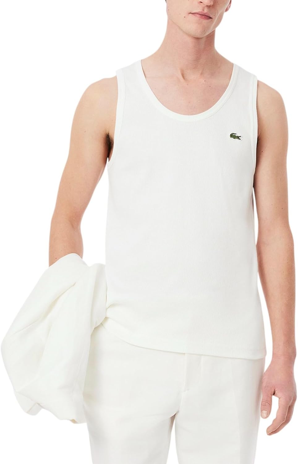 Футболка Lacoste Men's Ribbed Tank, White
Футболка Lacoste Men's Ribbed Tank, White