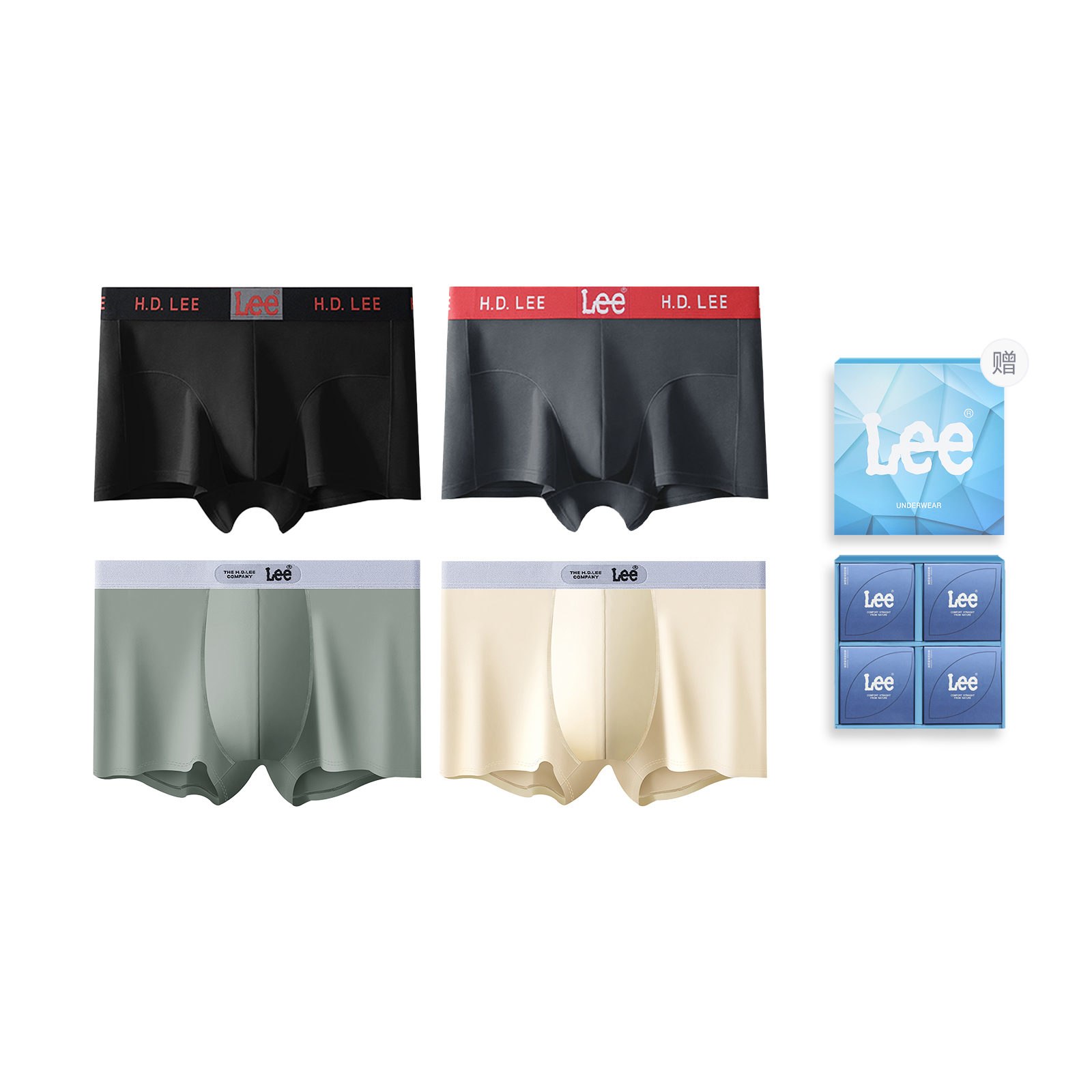 Lee Подарочный набор Cordura мужского белья 4 шт
Lee Подарочный набор Cordura мужского белья 4 шт