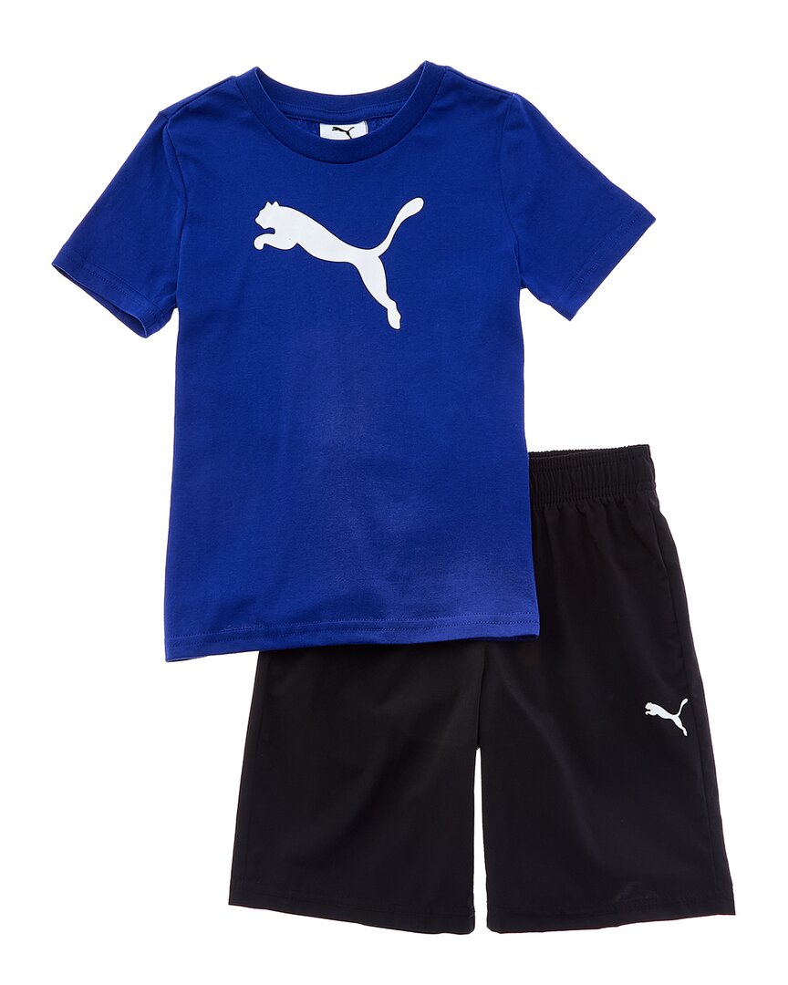 Комплект из 2 футболок и тканых шорт PUMA Puma, синий
Комплект из 2 футболок и тканых шорт PUMA Puma, синий