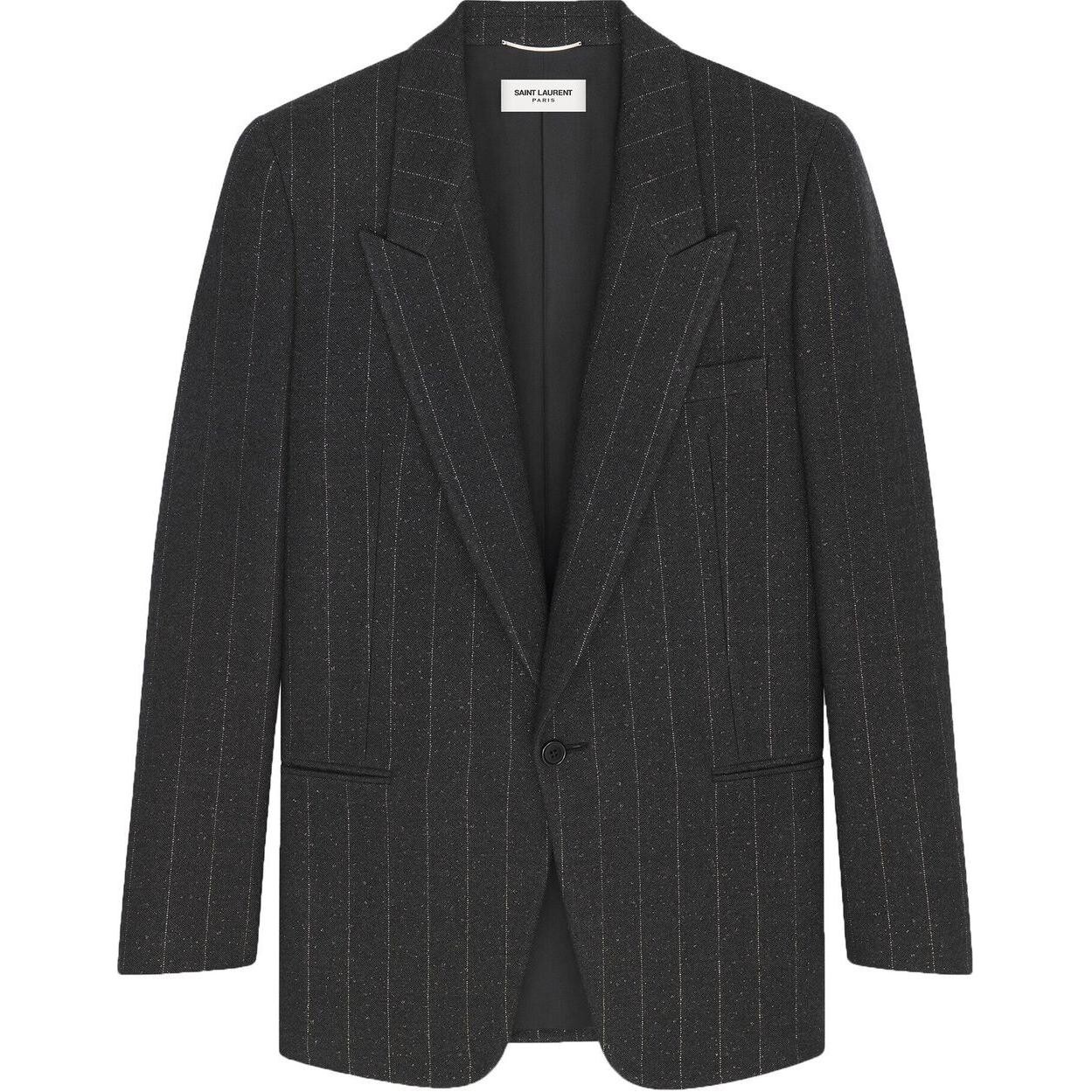 Деловой костюм мужской темно-серый Saint Laurent, темно-серый 
Деловой костюм мужской темно-серый Saint Laurent, темно-серый