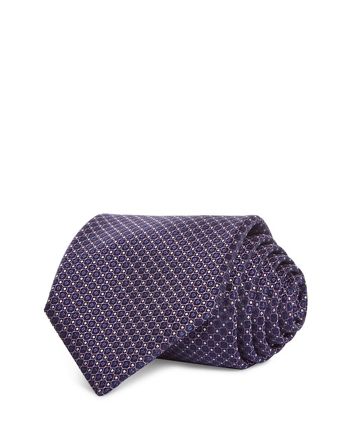 Шелковый классический галстук с геометрическим узором Canali, фиолетовый
Шелковый классический галстук с геометрическим узором Canali, фиолетовый