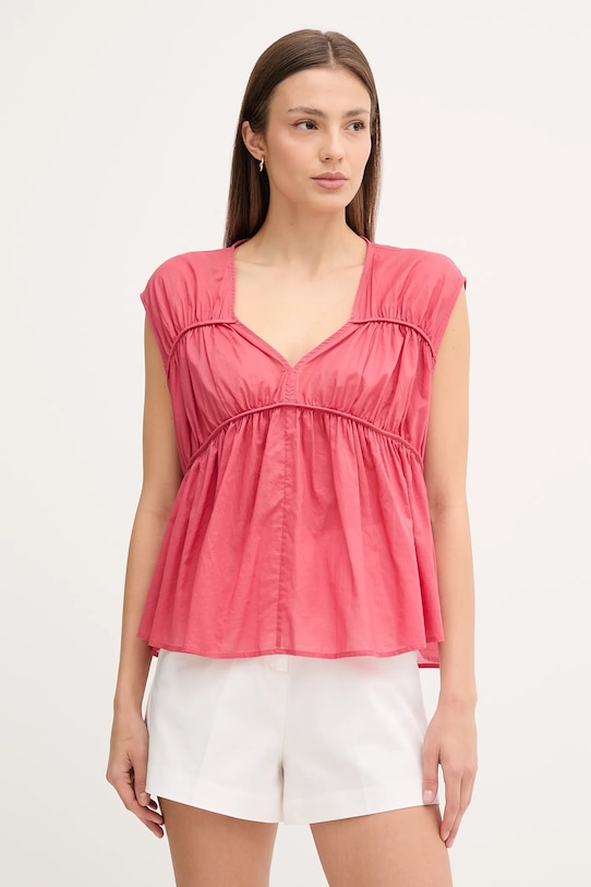 Хлопковая блузка Sisley, розовый
Хлопковая блузка Sisley, розовый