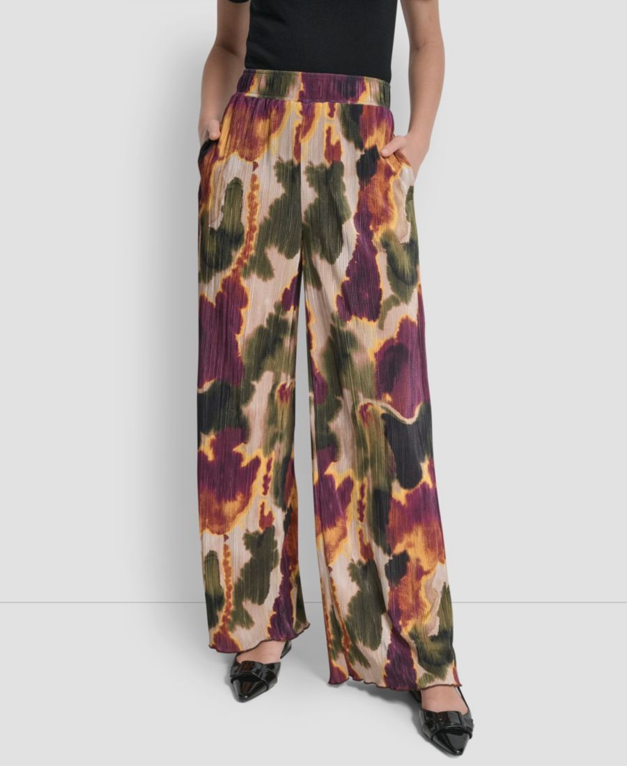 Женские брюки из плиссированной ткани с принтом и широкими штанинами DKNY, Ink Diffusion
Женские брюки из плиссированной ткани с принтом и широкими штанинами DKNY, Ink Diffusion