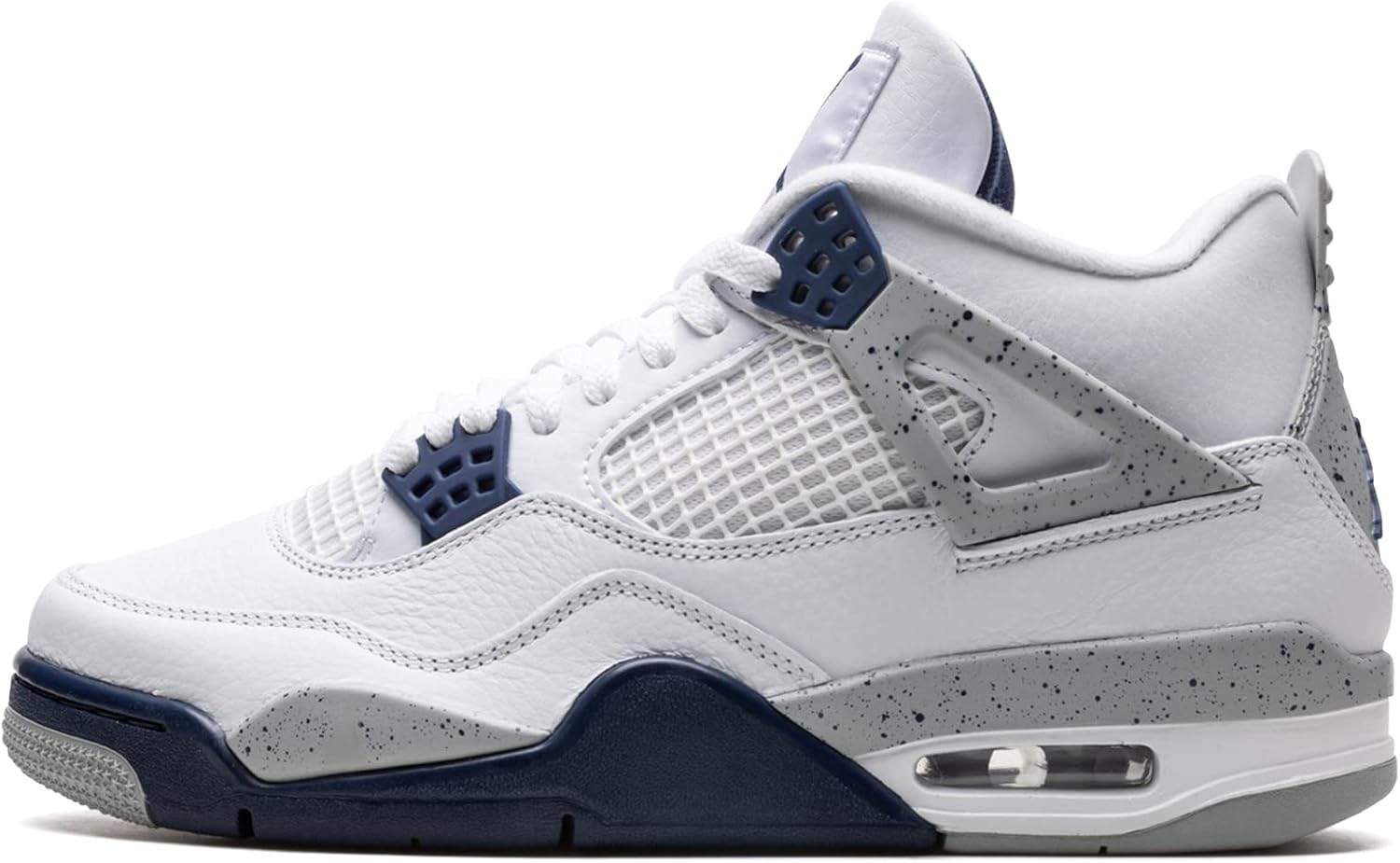 Мужские кроссовки Nike Air Jordan 4 Retro, белый/синий/серый/темно-синий/светло-серый
Мужские кроссовки Nike Air Jordan 4 Retro, белый/синий/серый/темно-синий/светло-серый