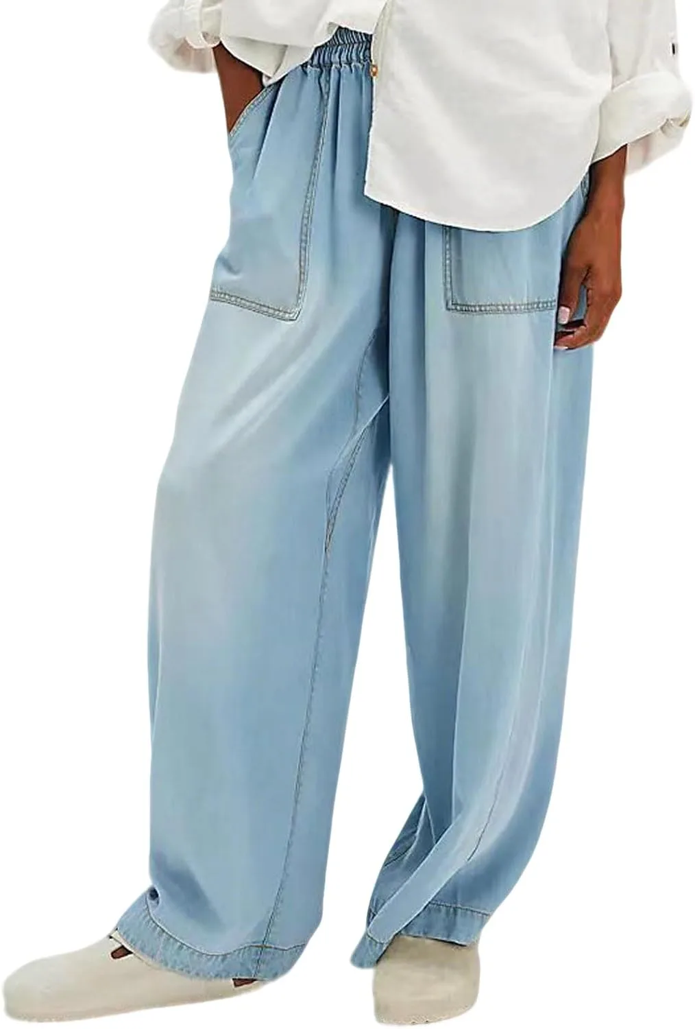 Женские джинсы Casual Y2k Mid Rise Wide Leg с эластичным поясом loveimgs
Женские джинсы Casual Y2k Mid Rise Wide Leg с эластичным поясом loveimgs