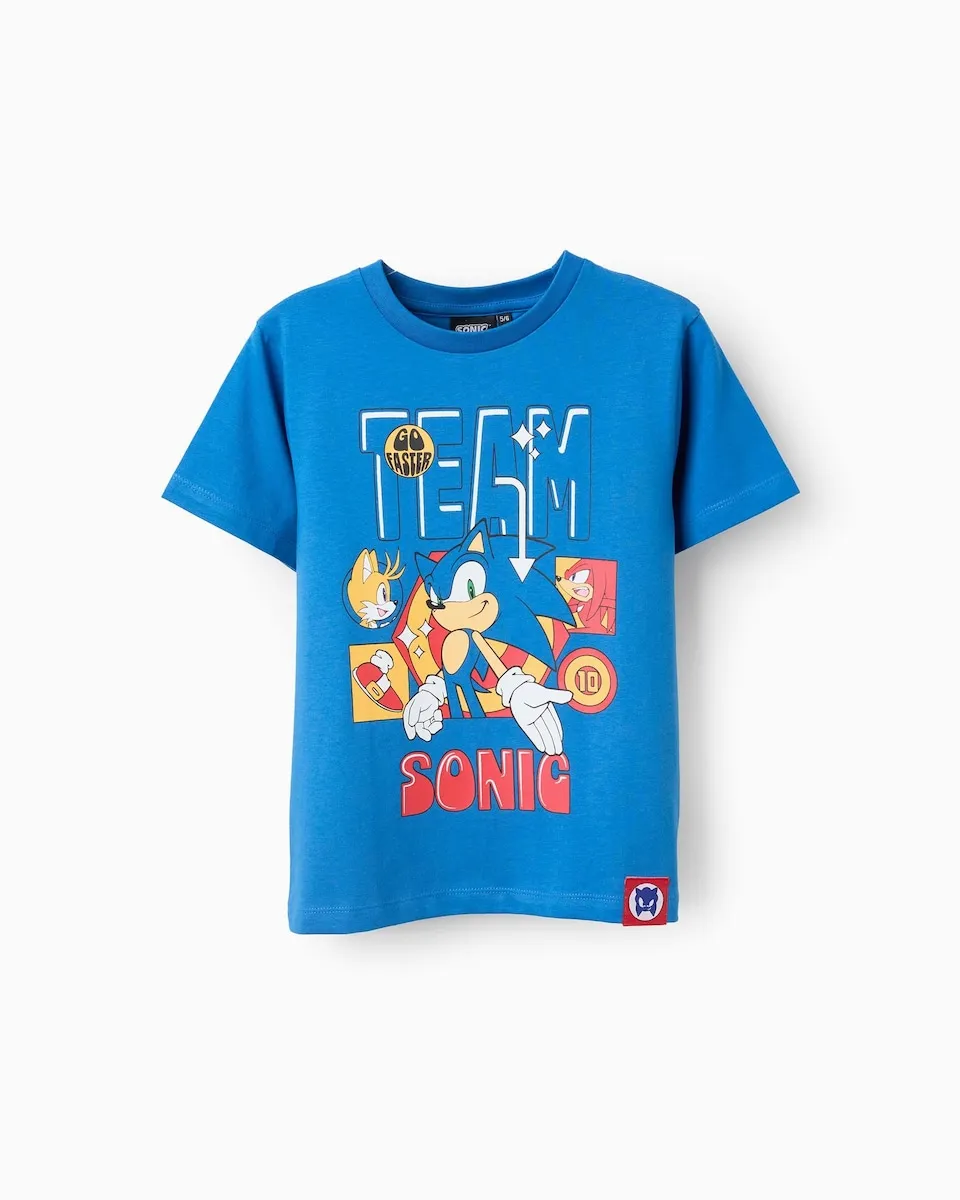 Детская футболка 100% хлопок с принтом Соник Zippy, синий
Детская футболка 100% хлопок с принтом Соник Zippy, синий