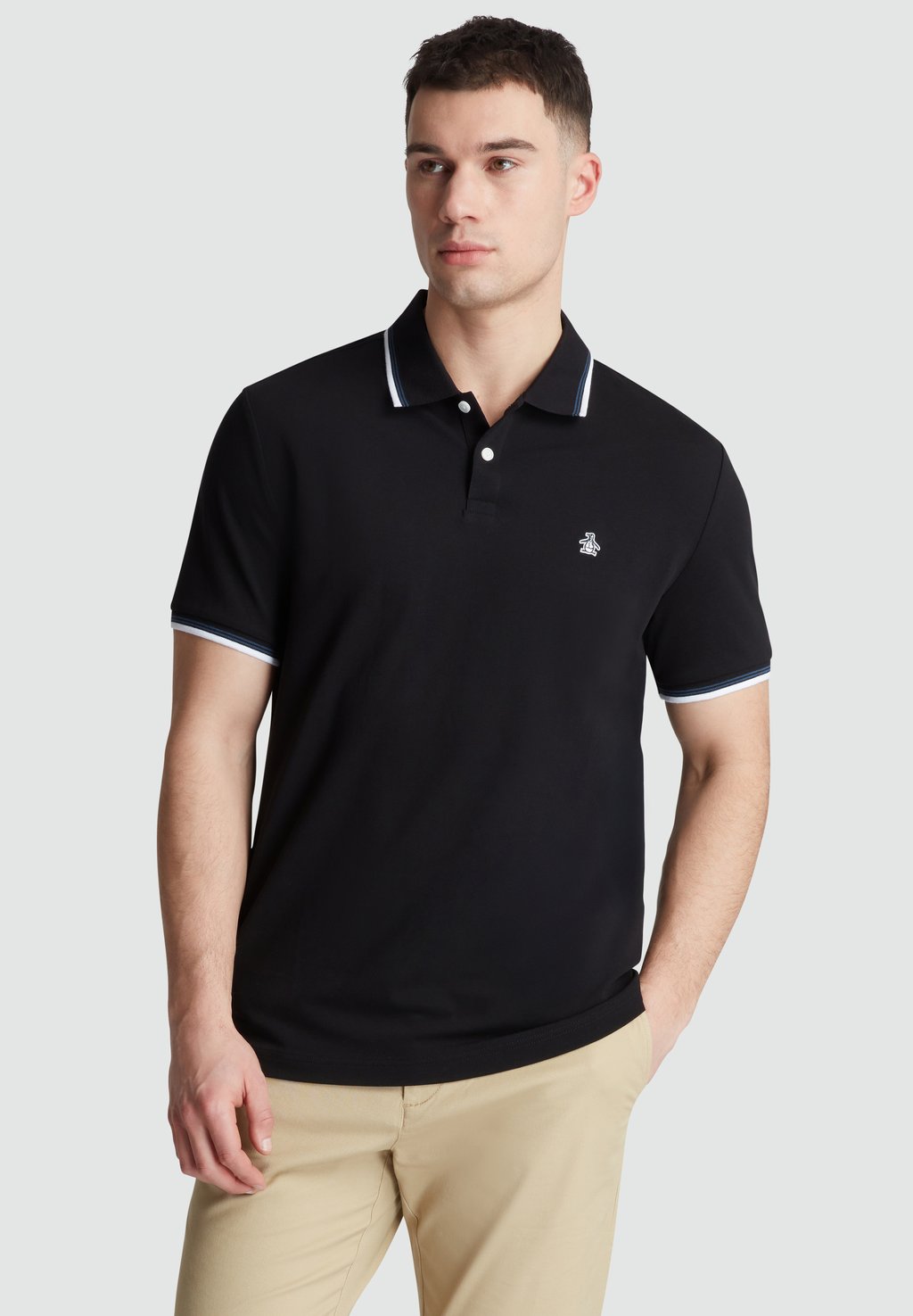 Рубашка поло STICKER PETE TIPPED Original Penguin, черный
Рубашка поло STICKER PETE TIPPED Original Penguin, черный