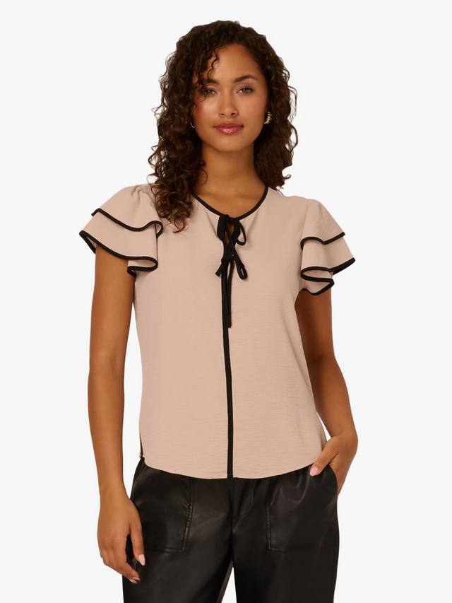 Рубашка с контрастной отделкой и бабочкой Adrianna Papell, Bamboo/Black
Рубашка с контрастной отделкой и бабочкой Adrianna Papell, Bamboo/Black