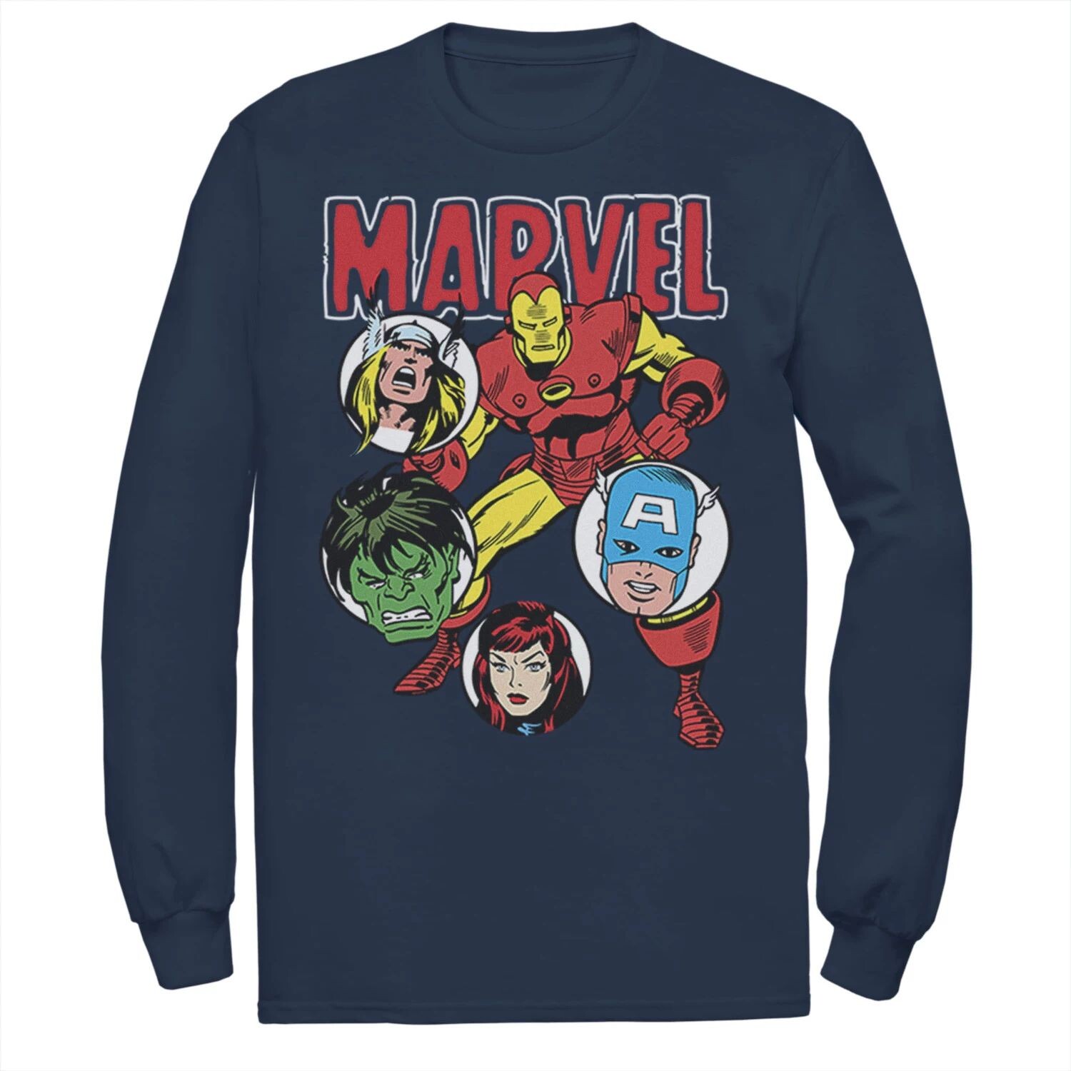 Мужская классическая футболка с круглыми вырезами Marvel Avengers Group Shot
Мужская классическая футболка с круглыми вырезами Marvel Avengers Group Shot