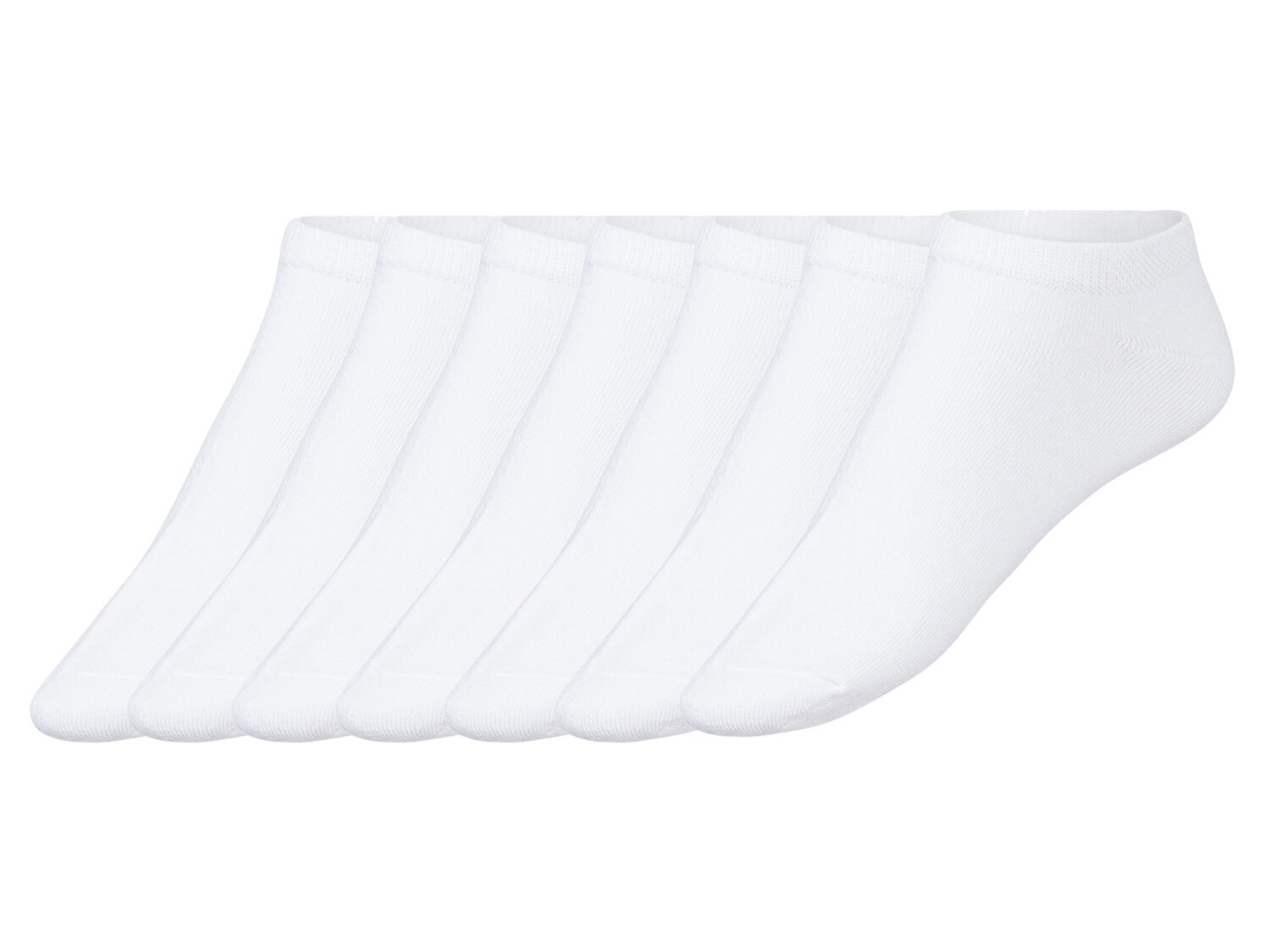 Женские носки-кроссовки esmara, 7 пар, с высоким содержанием хлопка, белый
Женские носки-кроссовки esmara, 7 пар, с высоким содержанием хлопка, белый