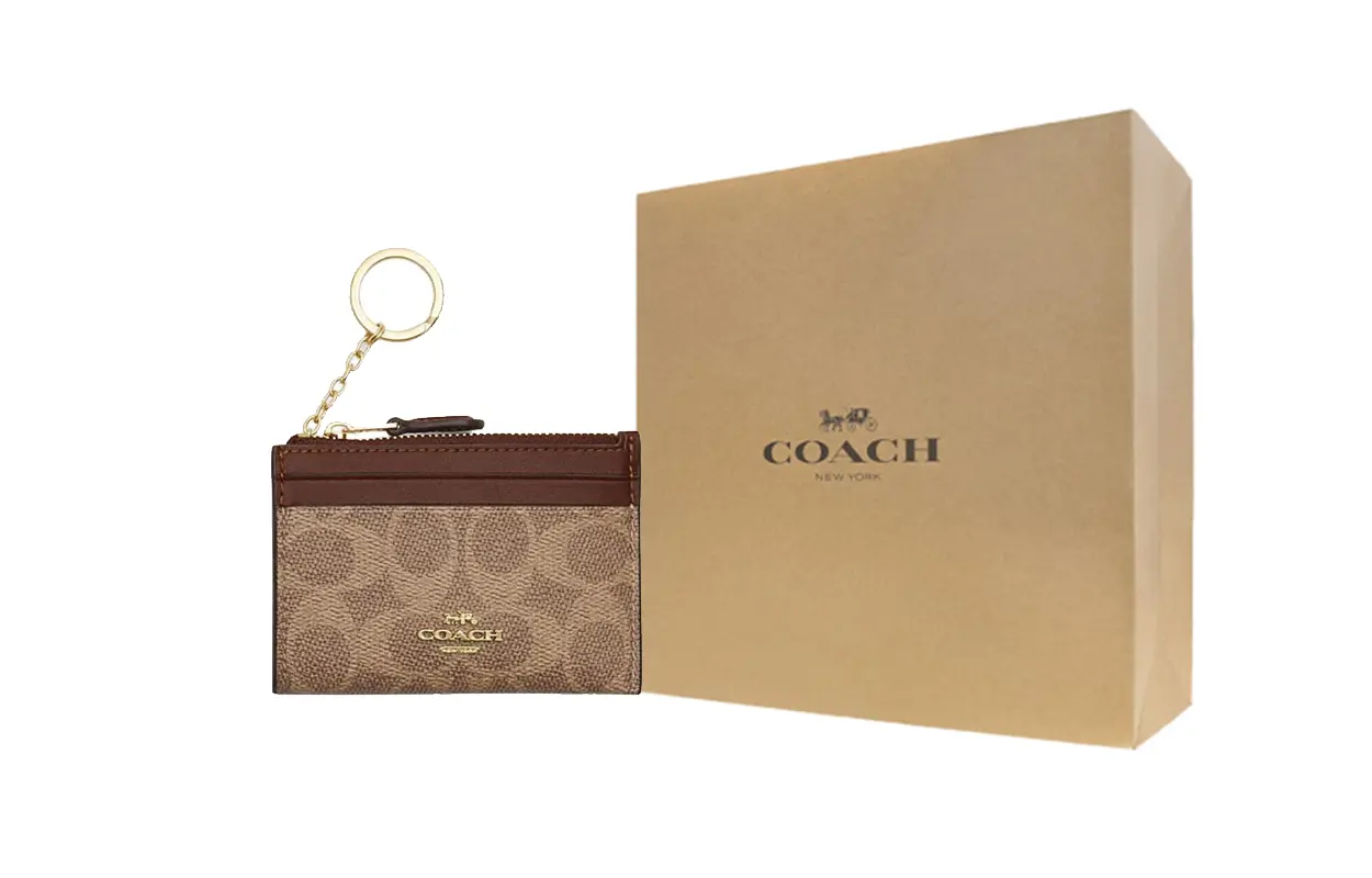 COACH Узкий чехол для айди из искусственной кожи с держателем для пластиковых карт миниатюрный женский коричневый желтый и коричневый, Gift Box Set (Basic Set+Yellow Box) 
COACH Узкий чехол для айди из искусственной кожи с держателем для пластиковых карт миниатюрный женский коричневый желтый и коричневый, Gift Box Set (Basic Set+Yellow Box)