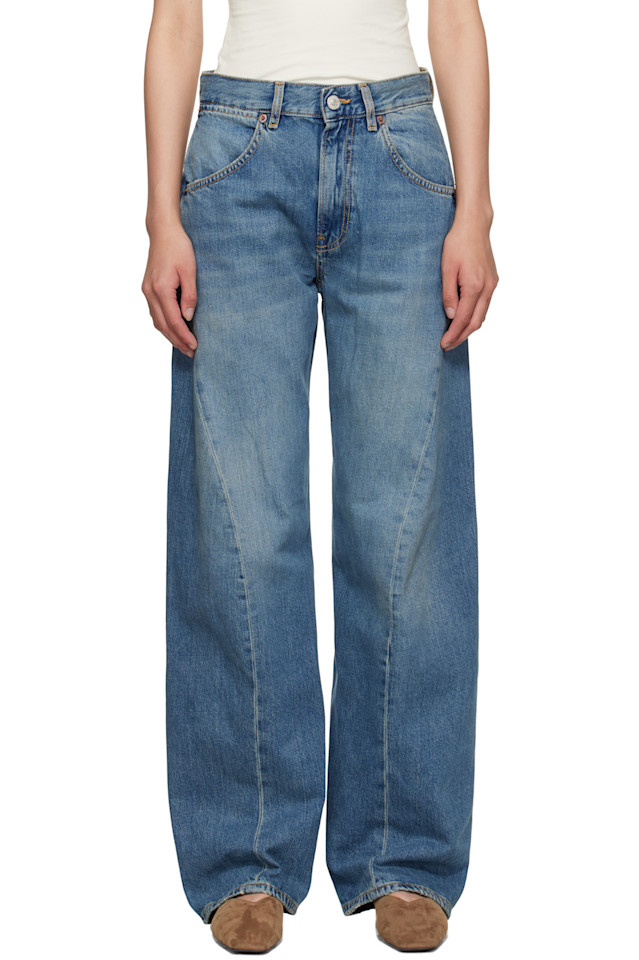 Джинсы с крупной скрученной строчкой 6397, синий
Джинсы с крупной скрученной строчкой 6397, синий