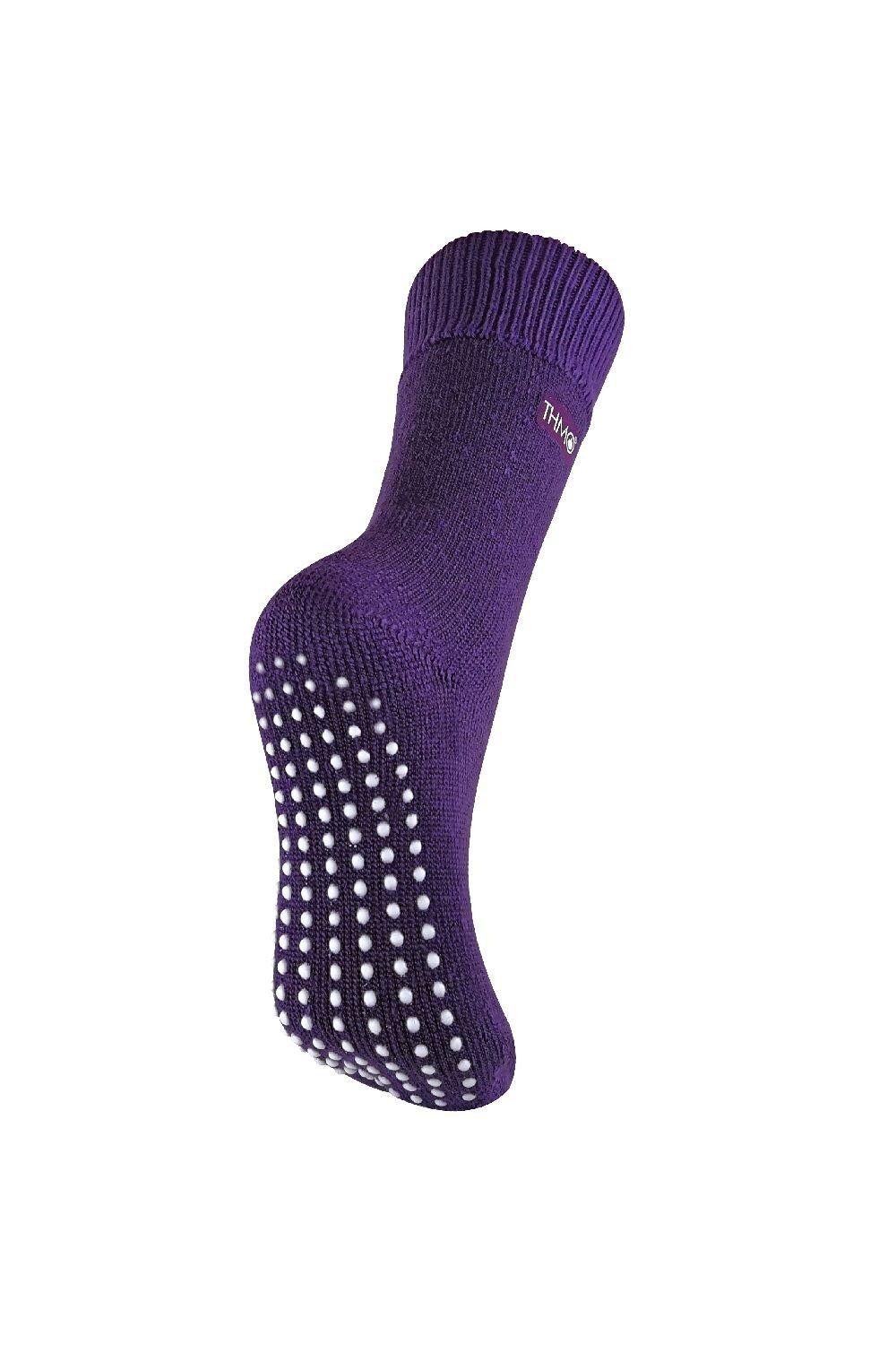 Уютные термотапочки-носки с нескользящими захватами THMO, фиолетовый
Уютные термотапочки-носки с нескользящими захватами THMO, фиолетовый