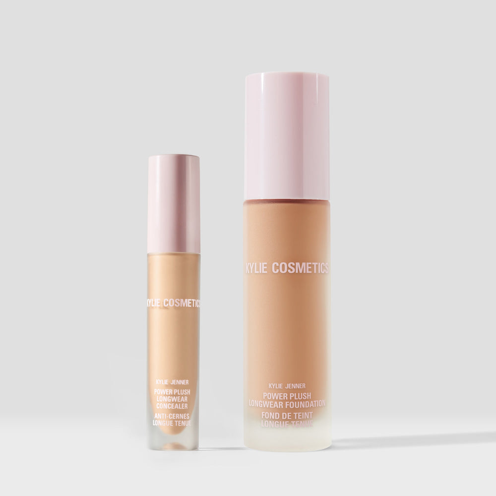 Набор Kylie Cosmetics Power Plush Foundation & Concealer Duo, fair with neutral, subtle peachy undertones/1N 
Набор Kylie Cosmetics Power Plush Foundation & Concealer Duo, fair with neutral, subtle peachy undertones/1N