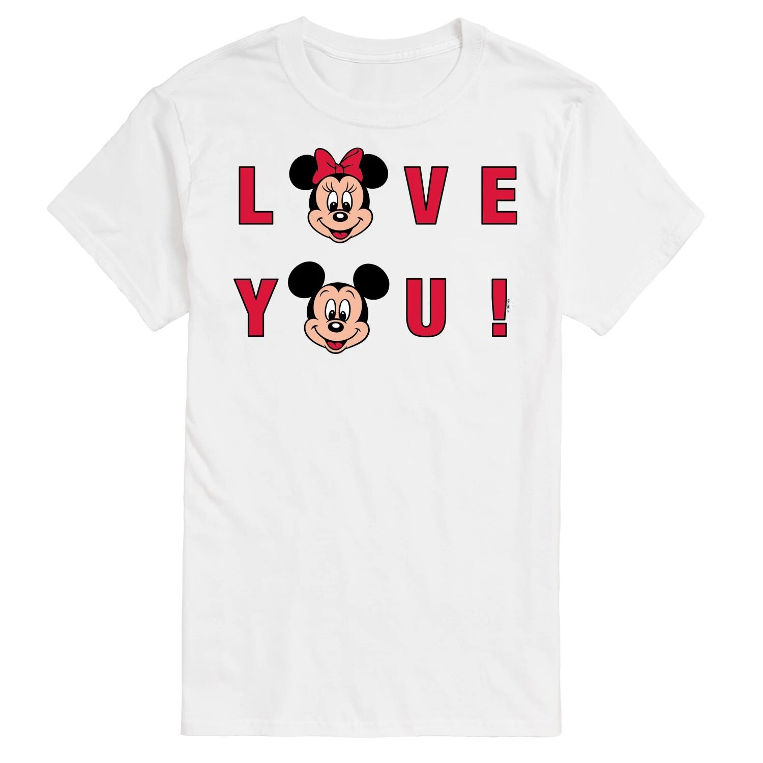 Футболка Big & Tall Disney Love You License, белый 
Футболка Big & Tall Disney Love You License, белый