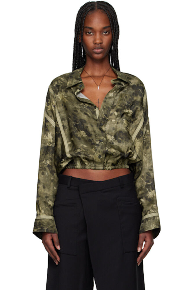 Рубашка-кроссовер Bubble цвета хаки с тесьмой R13
Рубашка-кроссовер Bubble цвета хаки с тесьмой R13