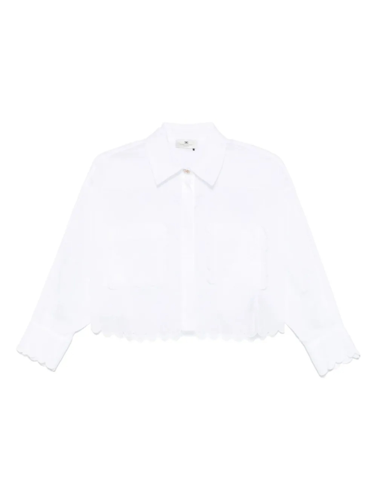 Рубашка с вышитым логотипом Elisabetta Franchi, белый
Рубашка с вышитым логотипом Elisabetta Franchi, белый