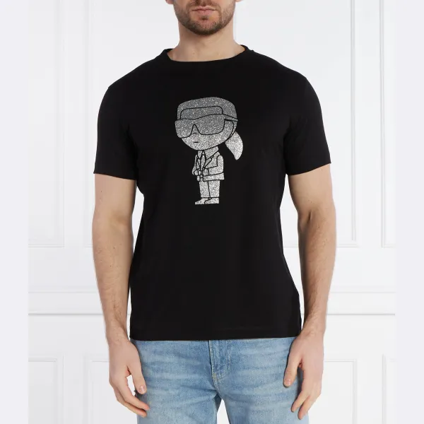 Футболка стандартного кроя Karl Lagerfeld, черный 
Футболка стандартного кроя Karl Lagerfeld, черный