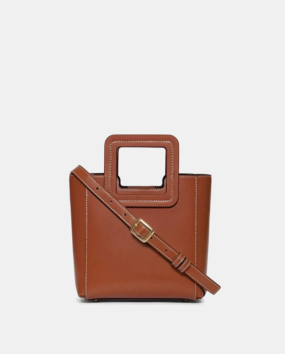 Сумка модели Shirley из веганской кожи STAUD, коричневый
Сумка модели Shirley из веганской кожи STAUD, коричневый