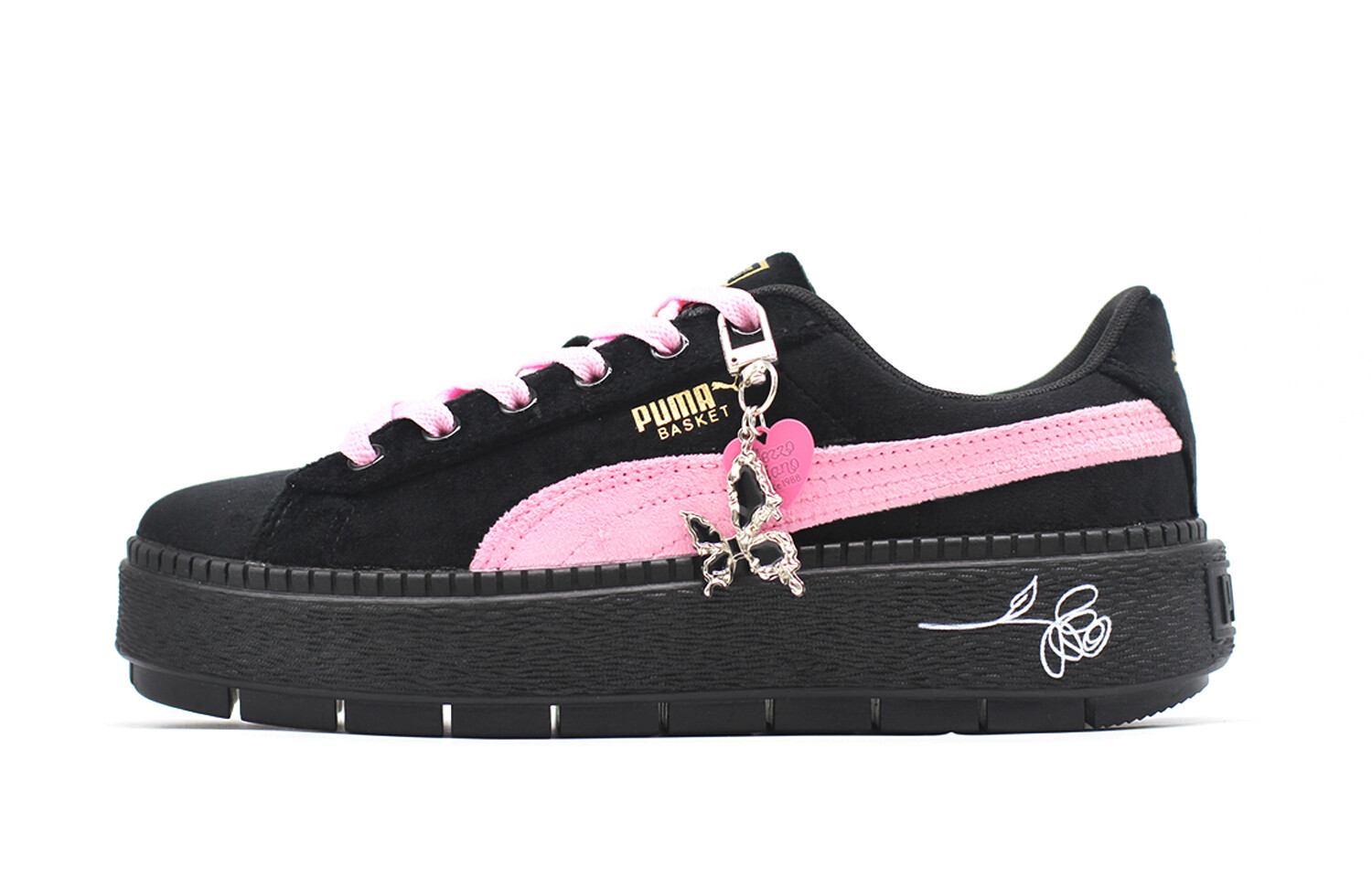 Кроссовки Puma Platform Trace Skateboarding Shoes Women's Low-top Black/pink, черный/розовый
Кроссовки Puma Platform Trace Skateboarding Shoes Women's Low-top Black/pink, черный/розовый