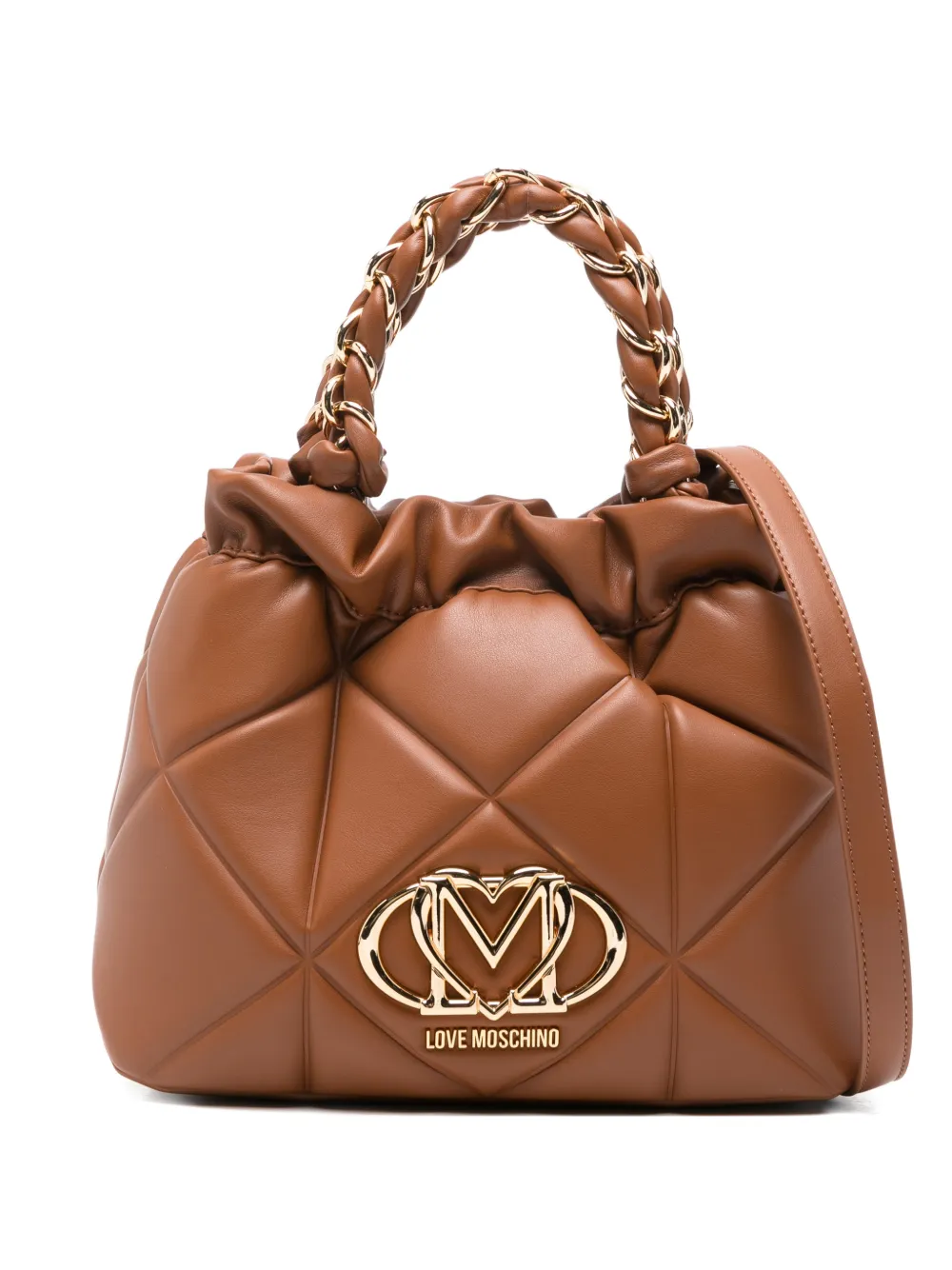 Стеганая сумка-тоут Love Moschino, коричневый
Стеганая сумка-тоут Love Moschino, коричневый